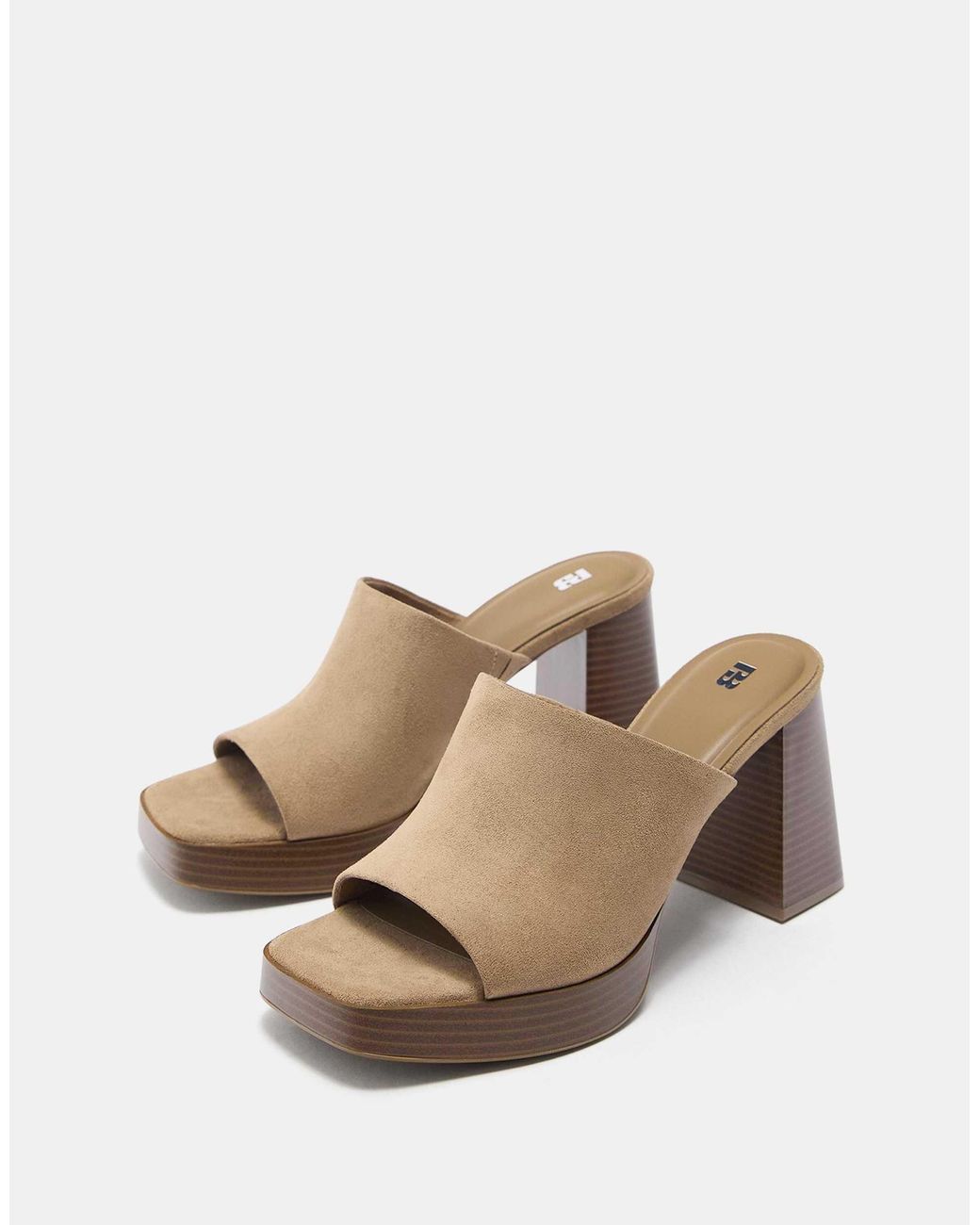 Pull&Bear Natural – pantoletten