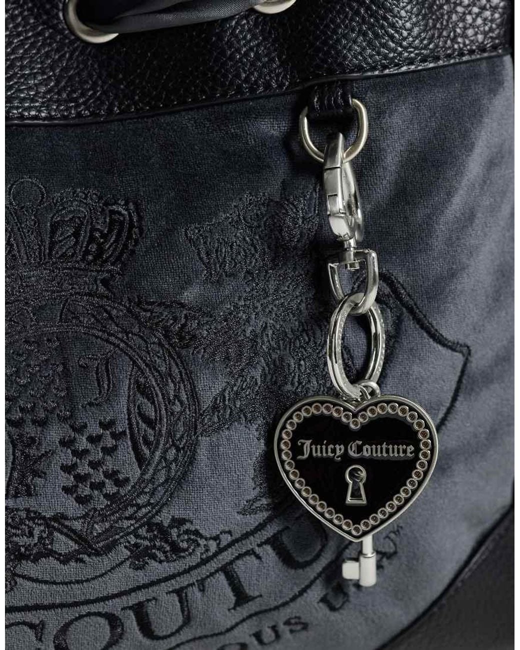 Juicy Couture Black Logo Daydreamer Large Double Handle Shoulder Bag