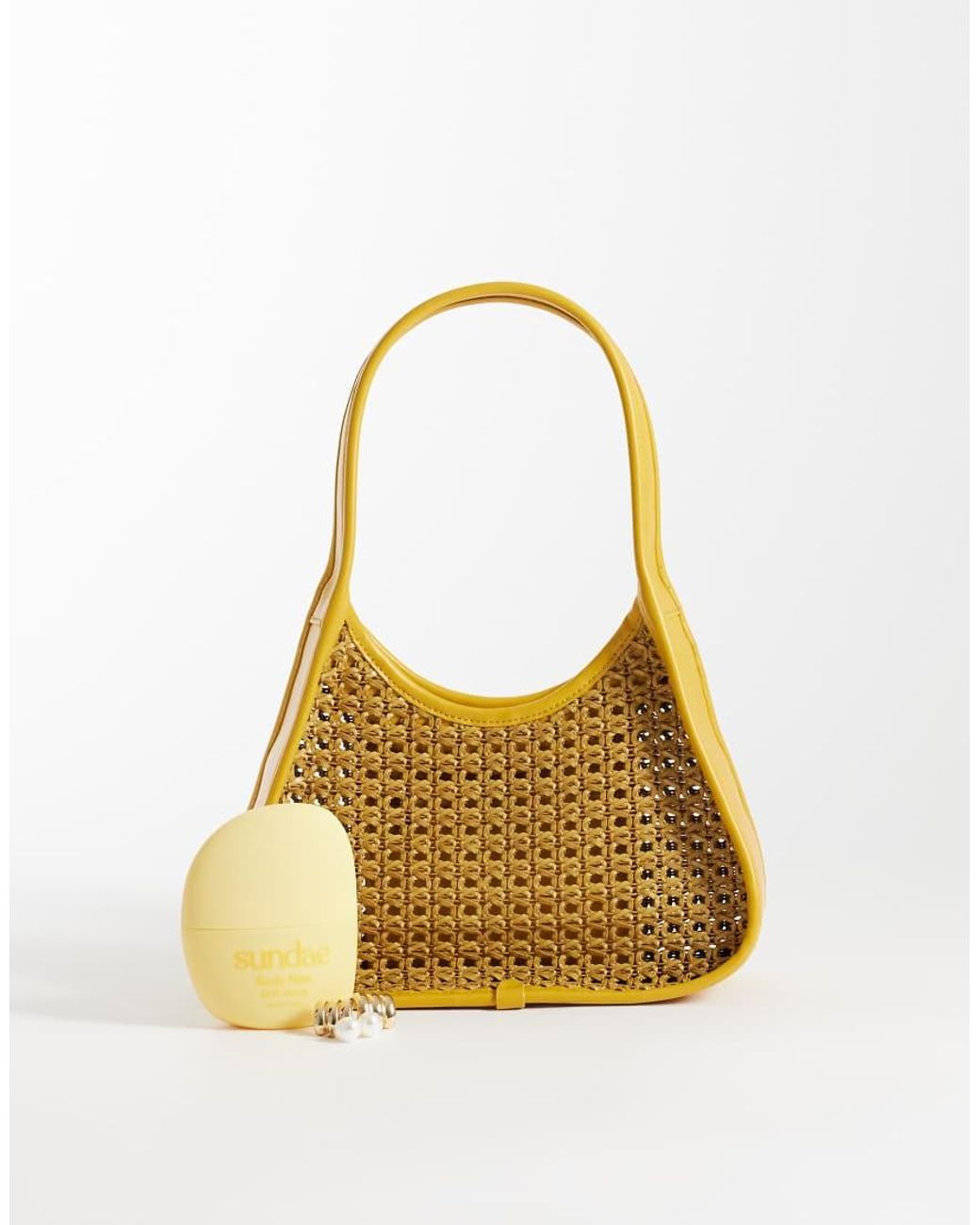 ASOS Metallic Weave Shoulder Bag