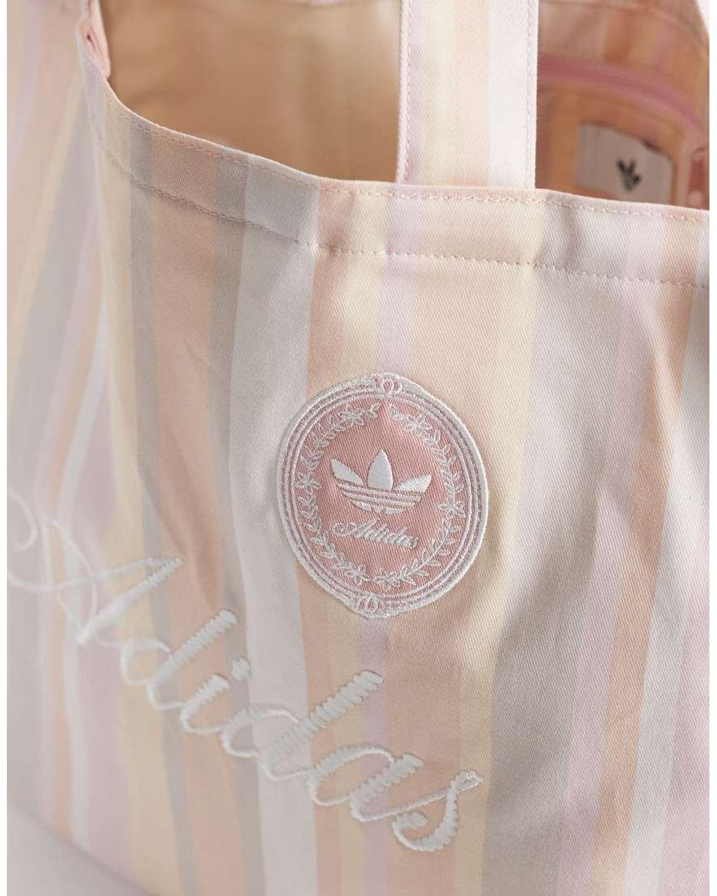 Adidas Originals Natural Script Logo Tote Bag