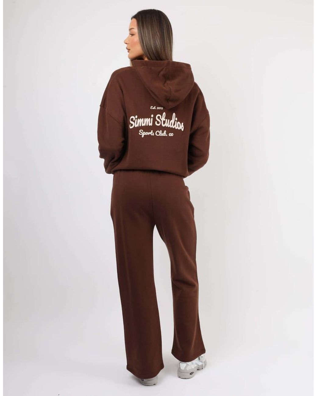 SIMMI Brown X Mia Khan Milan Flared Joggers