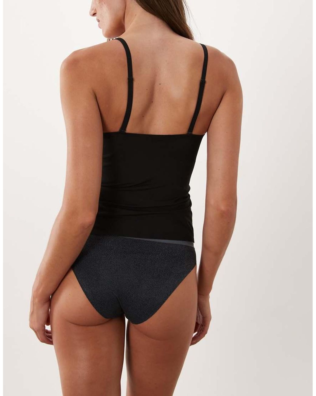 Calvin Klein Black Shapewear Cami Top With Bra Inserts