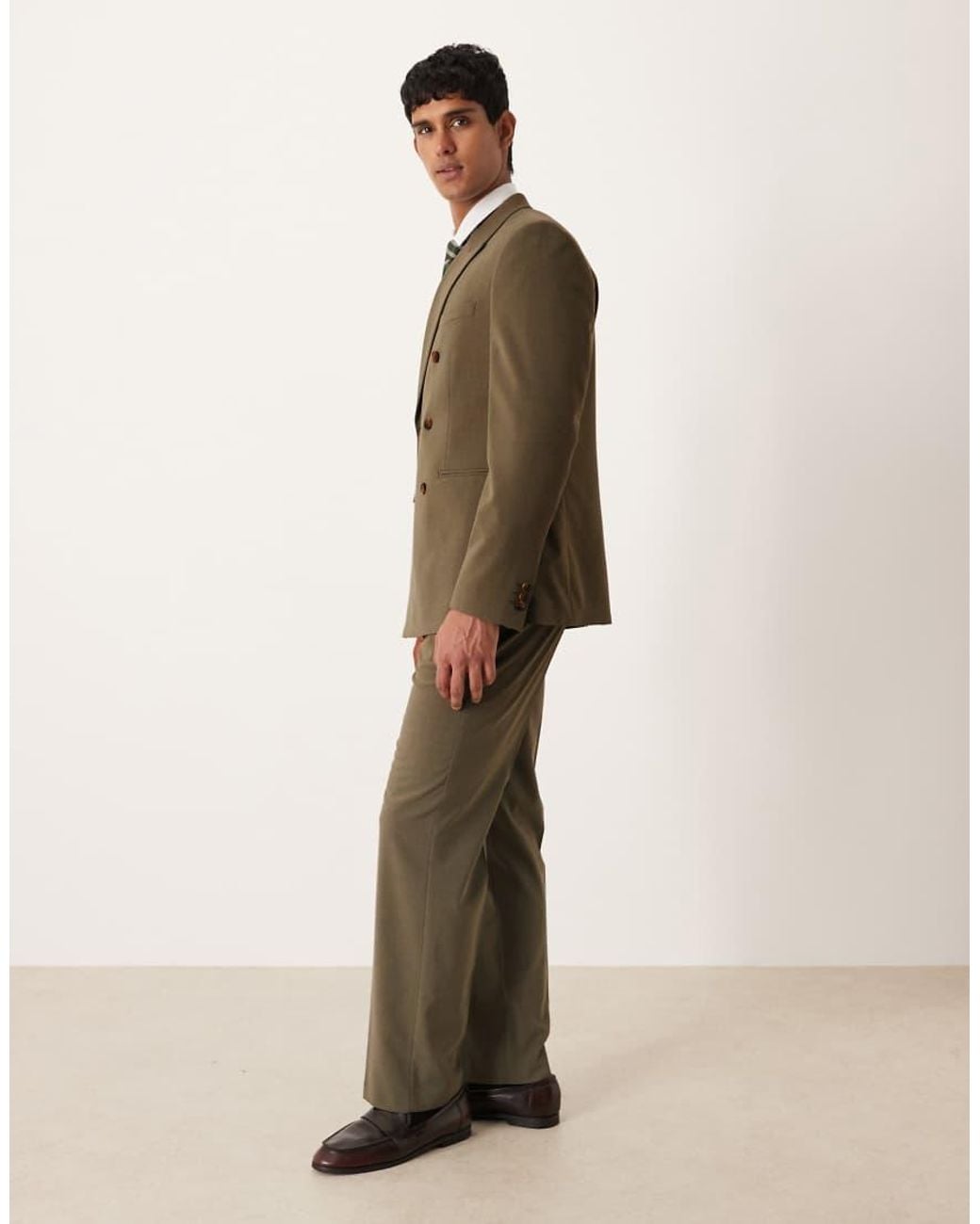 ASOS Natural Straight Suit Pants for men