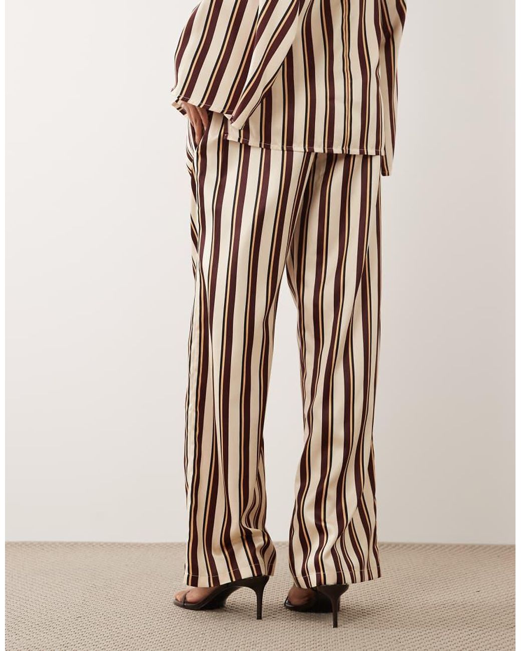 Iyal White Satin Wide Leg Trouser Co-ord