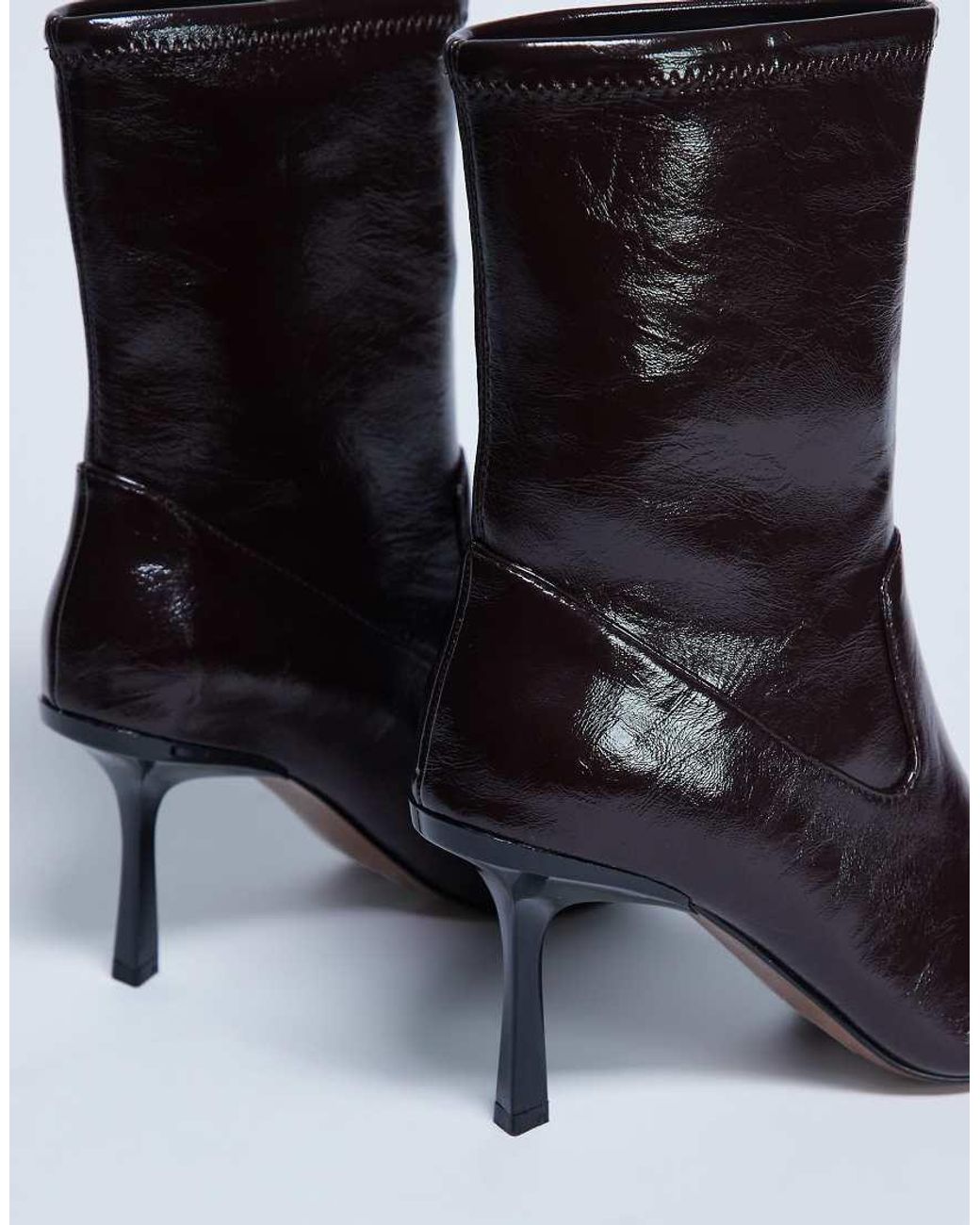TOPSHOP Black Noah Point Toe Boot