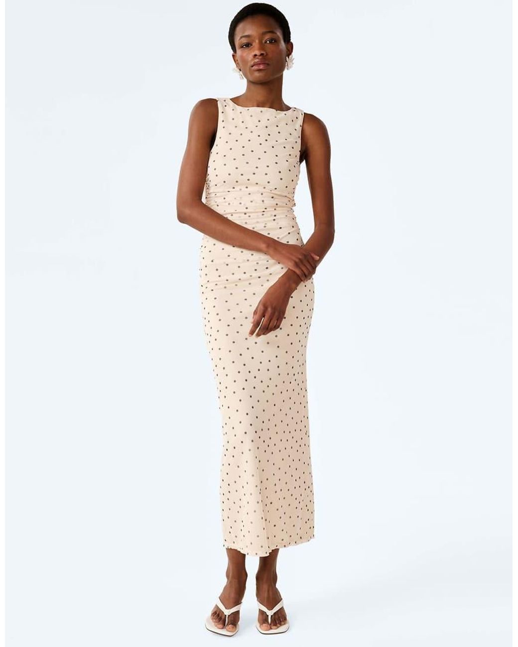 OMNES White Hollis Sleeveless Maxi Dress