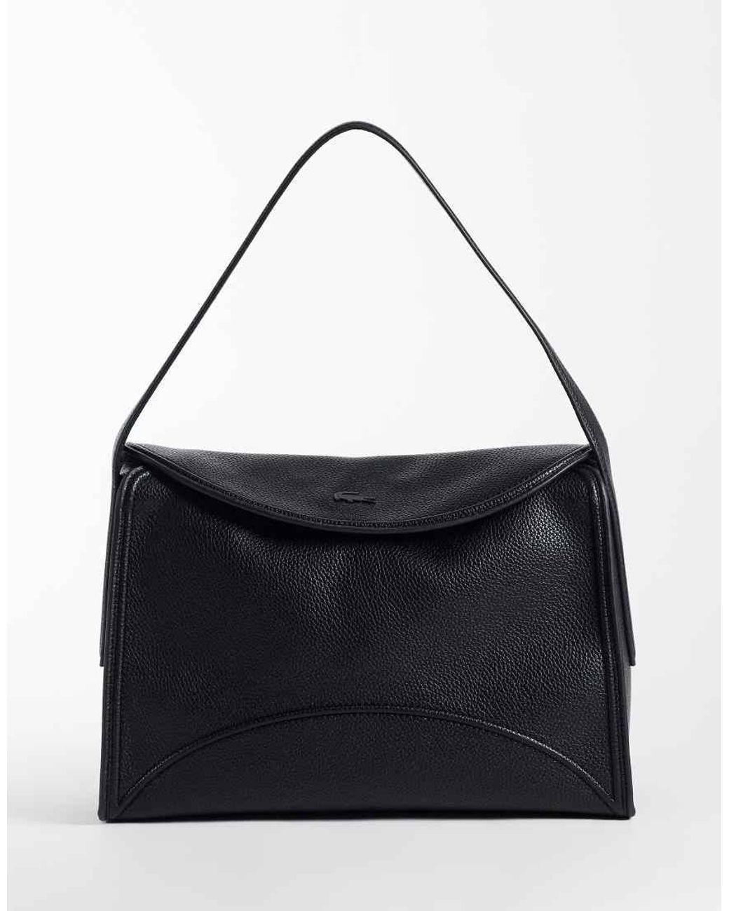Borsa A Spalla Con Patta Nera di Lacoste in Black