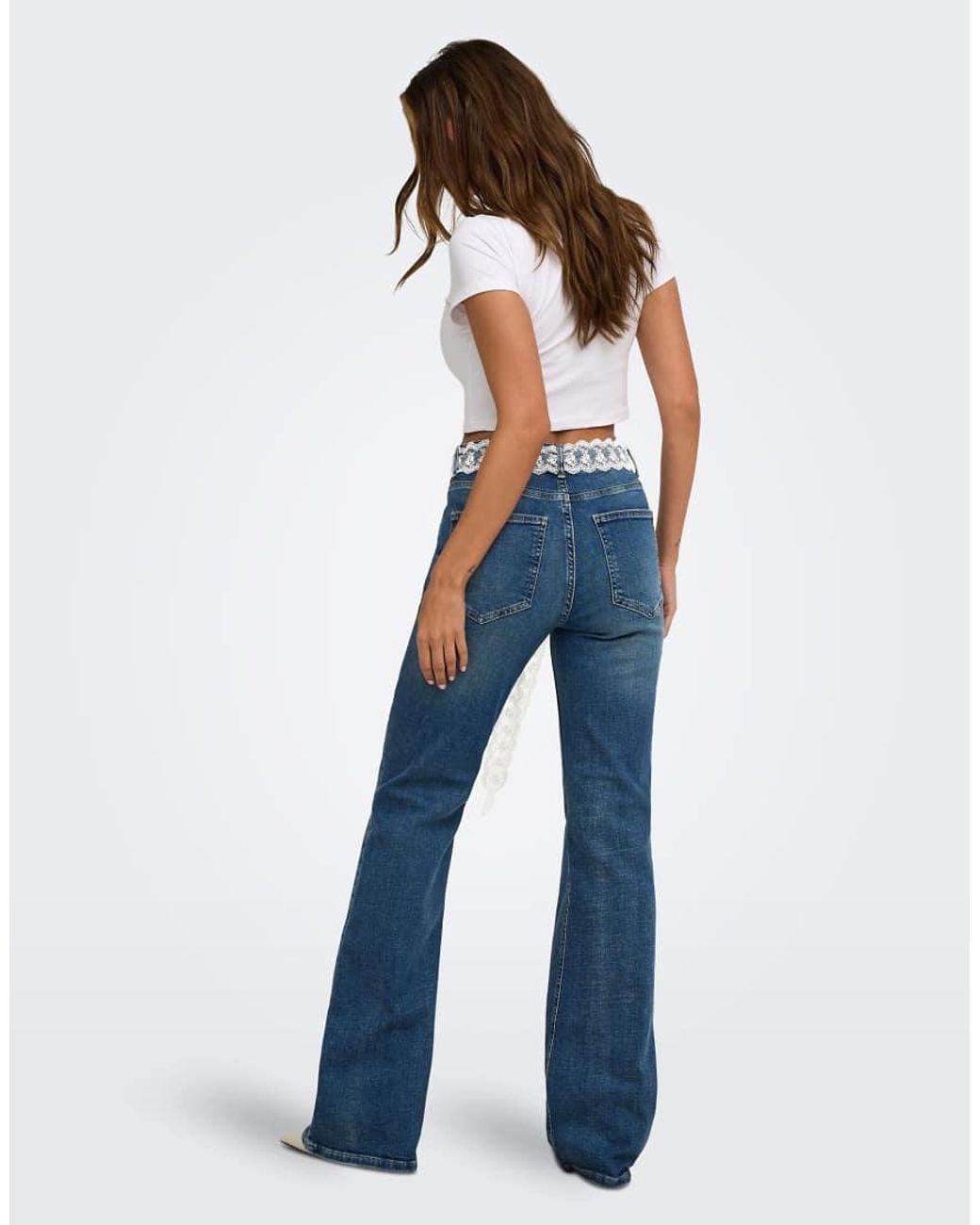 ONLY Blue Flared Fit Jeans