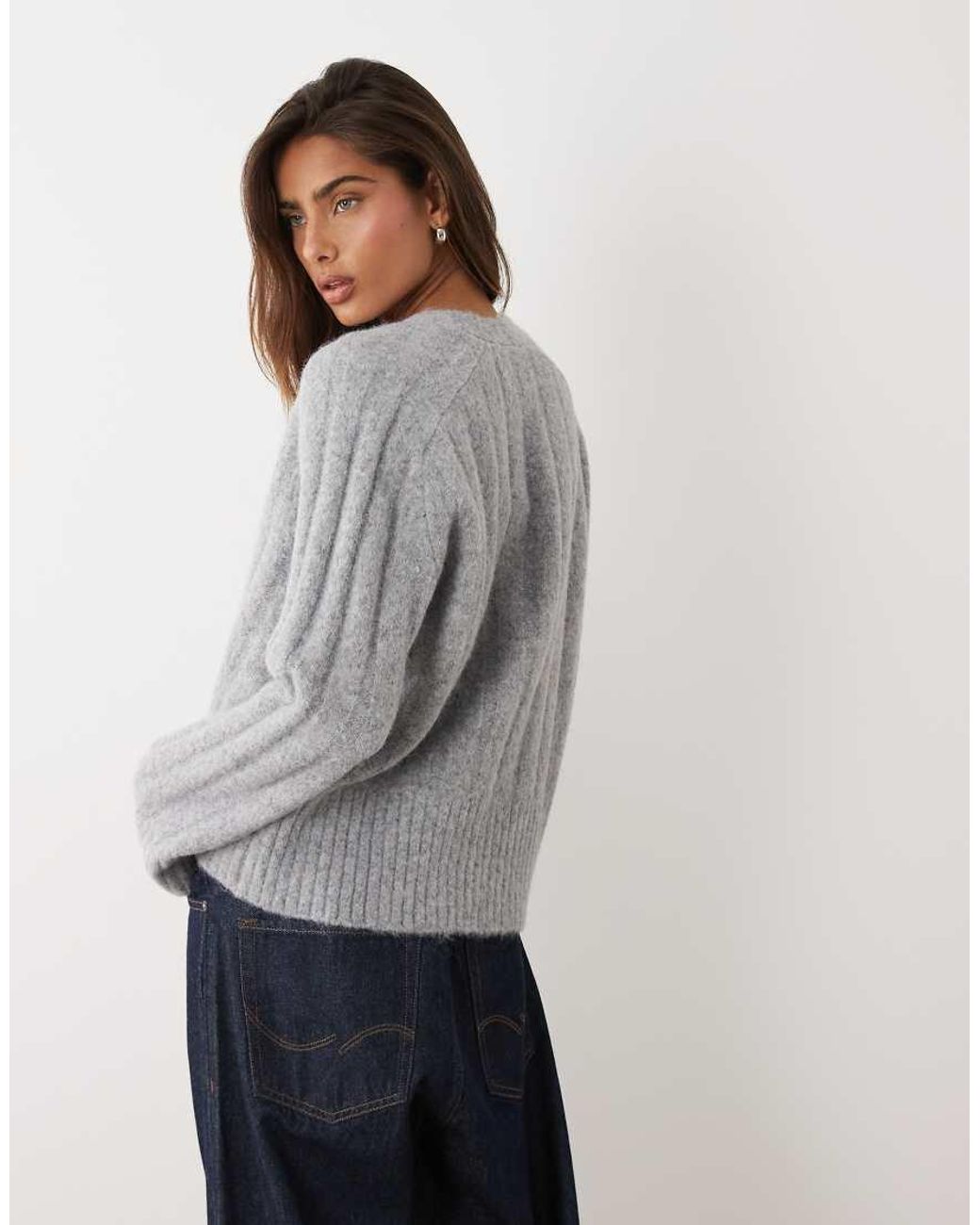 ASOS White Edge To Edge Cardigan