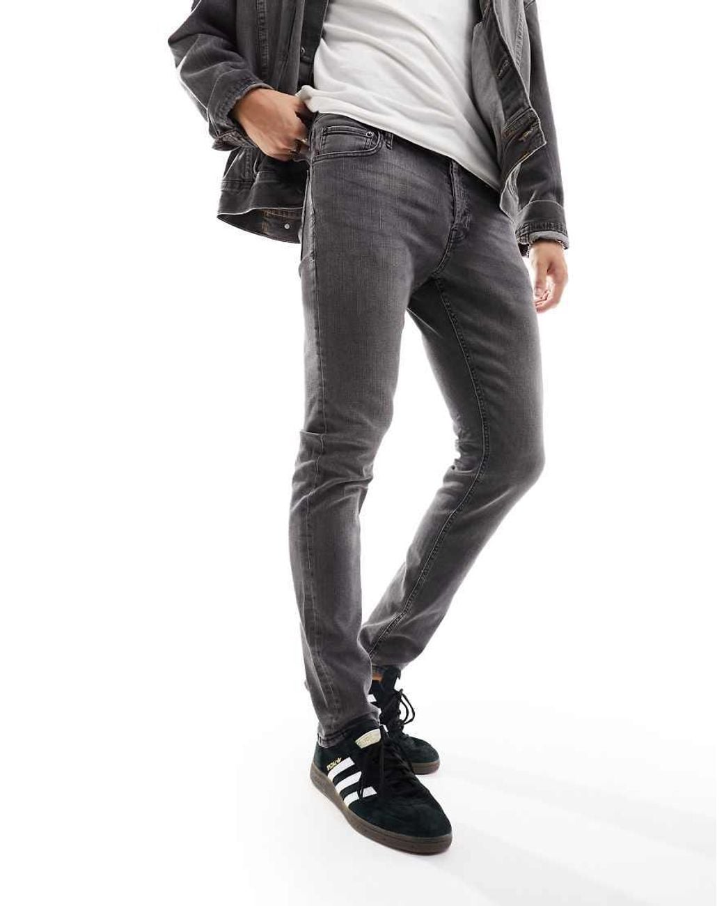 Jack & Jones Gray Glenn Slim Jeans for men