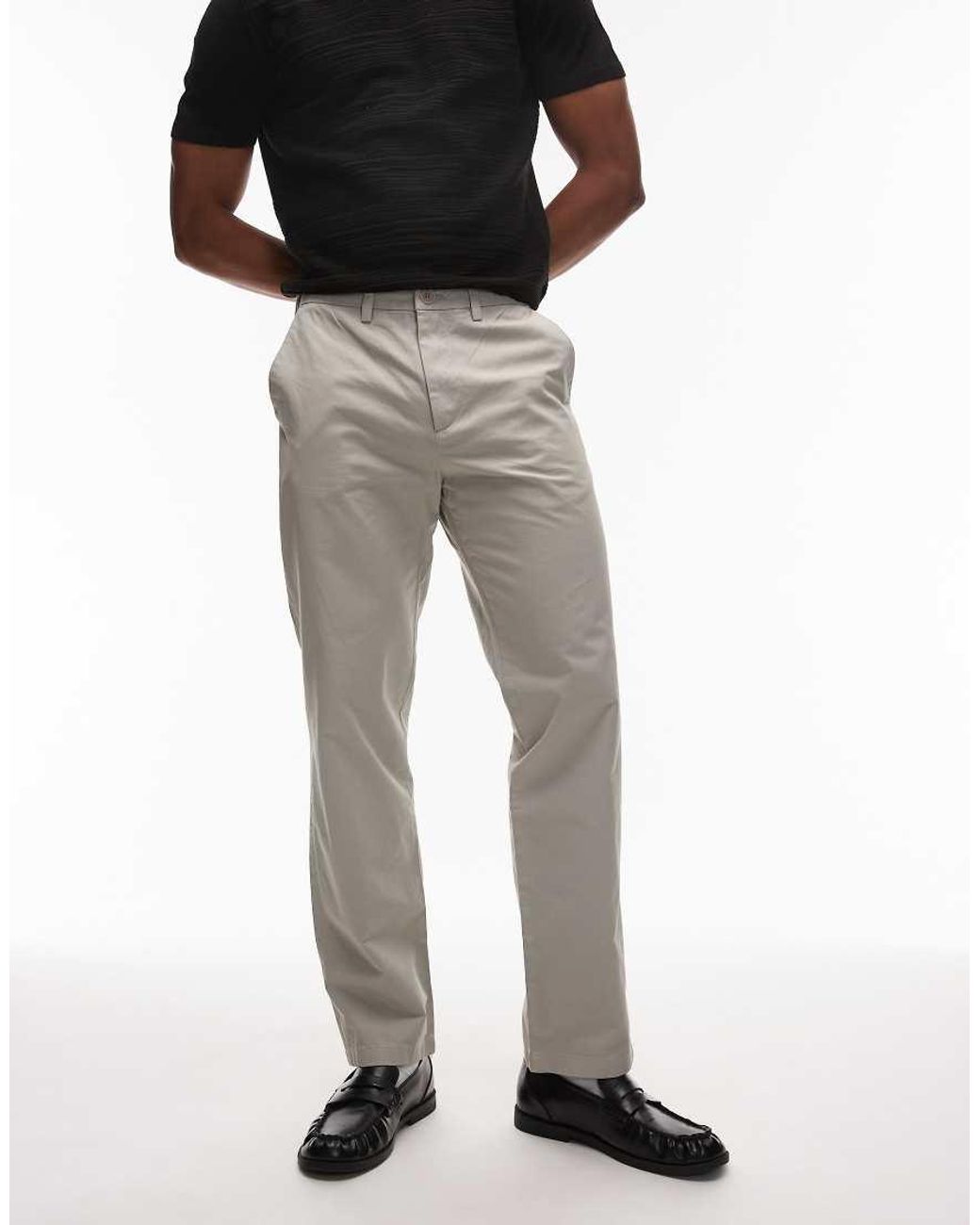 ARKET Black Pure Cotton Relaxed Chino Trousers for men