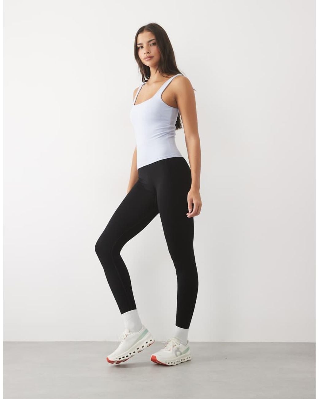 Cotton On White Active Ultra Soft Square Neck Tank