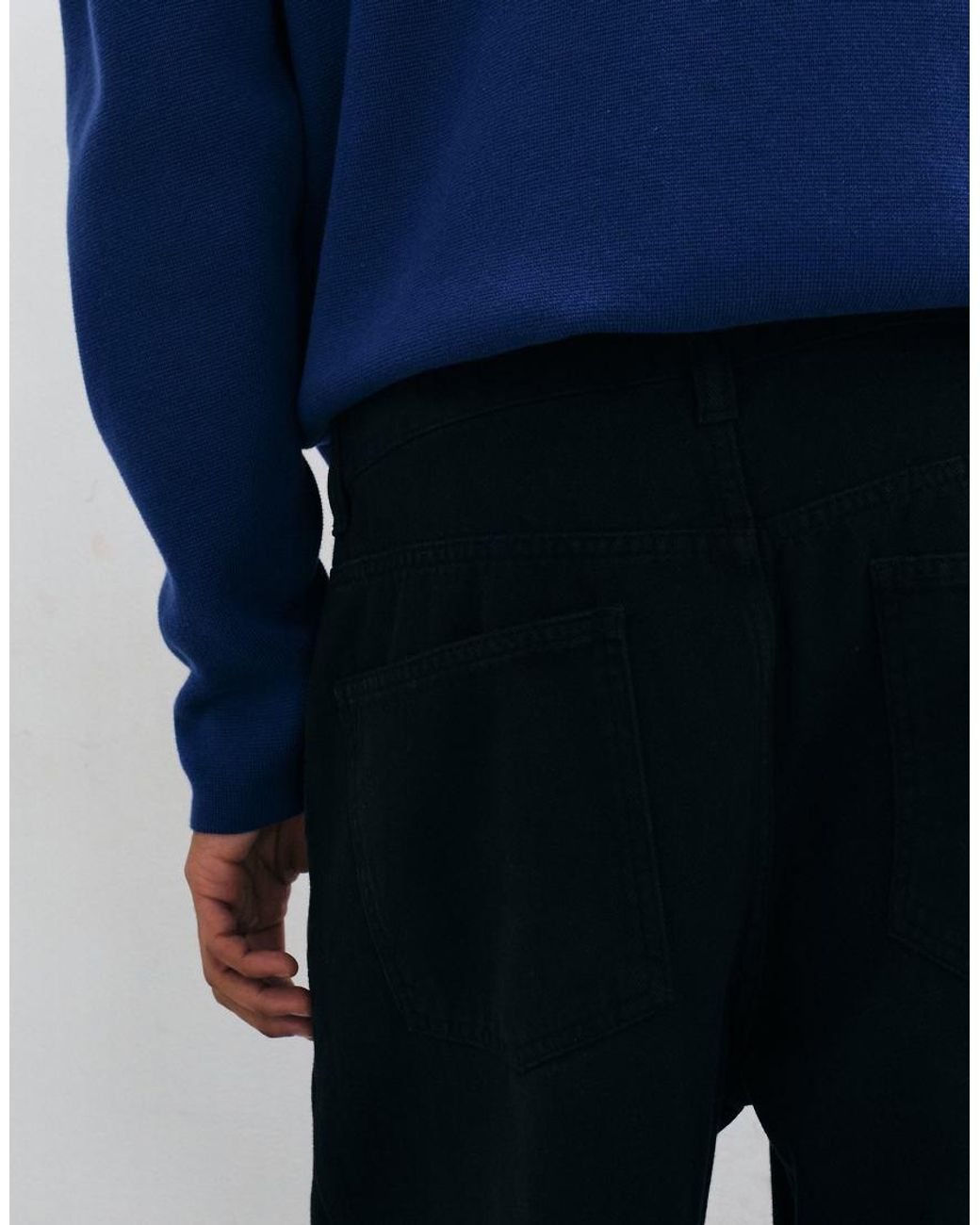 ASOS Blue Baggy Cargo Trousers for men