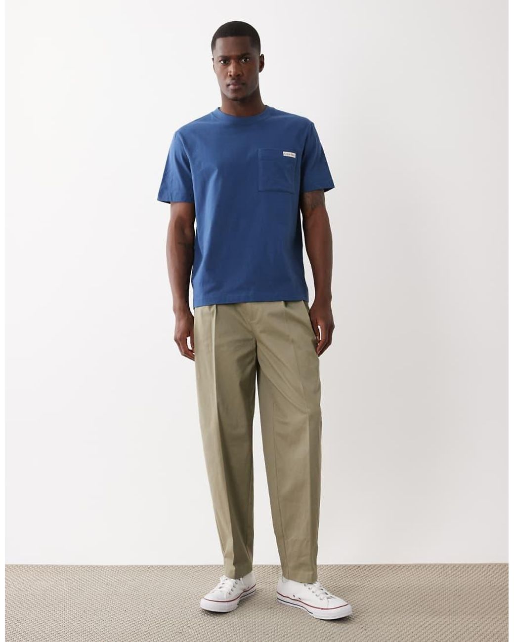 Calvin Klein Blue Monogram T-shirt for men