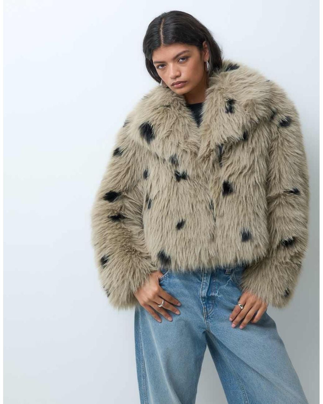 Vero Moda Natural Premium Faux Fur Short Jacket
