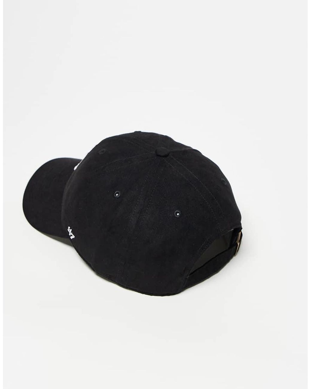 '47 Black Ny Yankees Clean Up Suede Look Cap