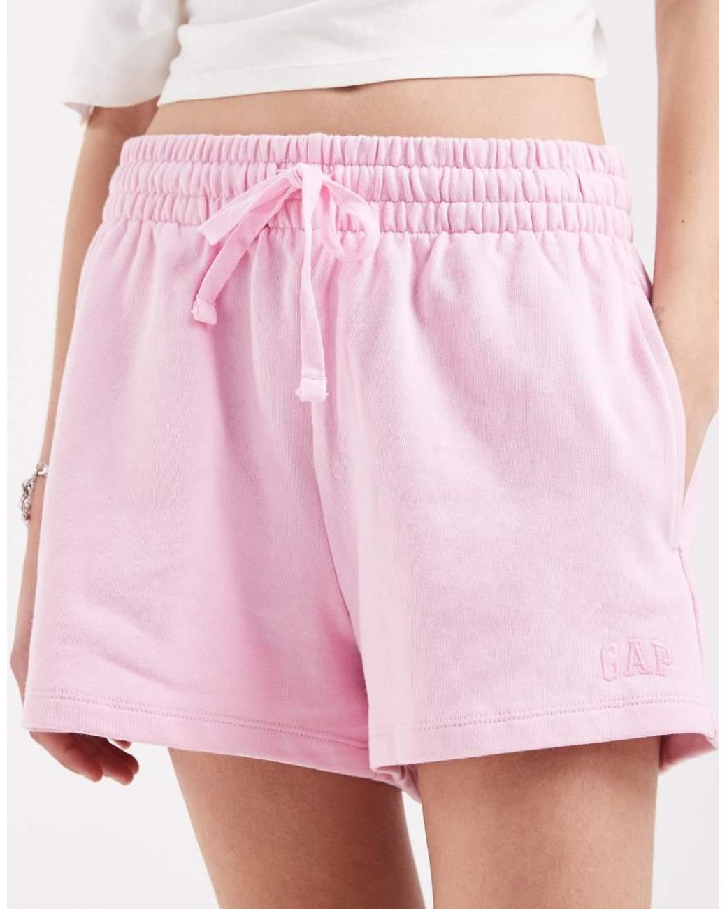 Gap Pink Tie Waist jogger Shorts