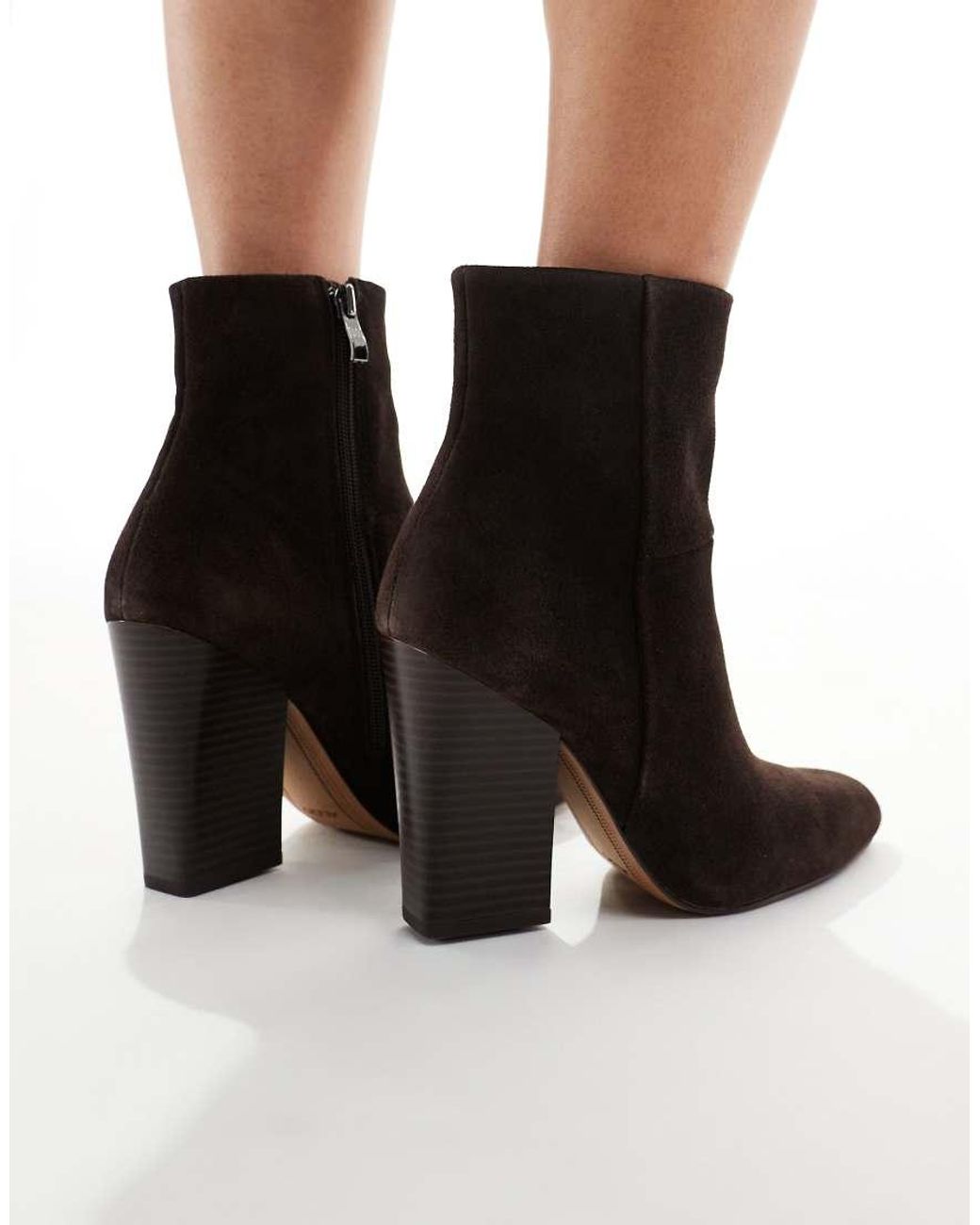 ALDO White Karinaa Heeled High Ankle Boots