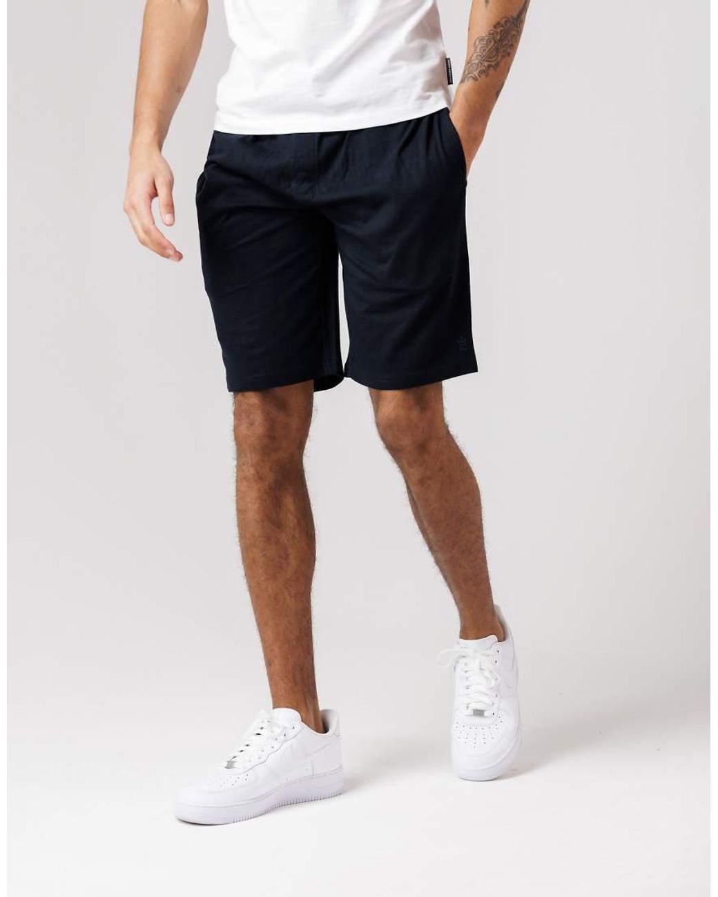 French Connection Blue 2 Pack Cotton Jersey Shorts for men