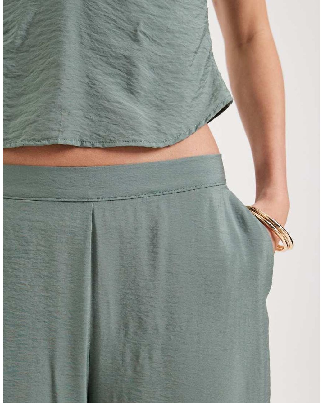 Vero Moda Green Wide Leg Trouser Co-Ord