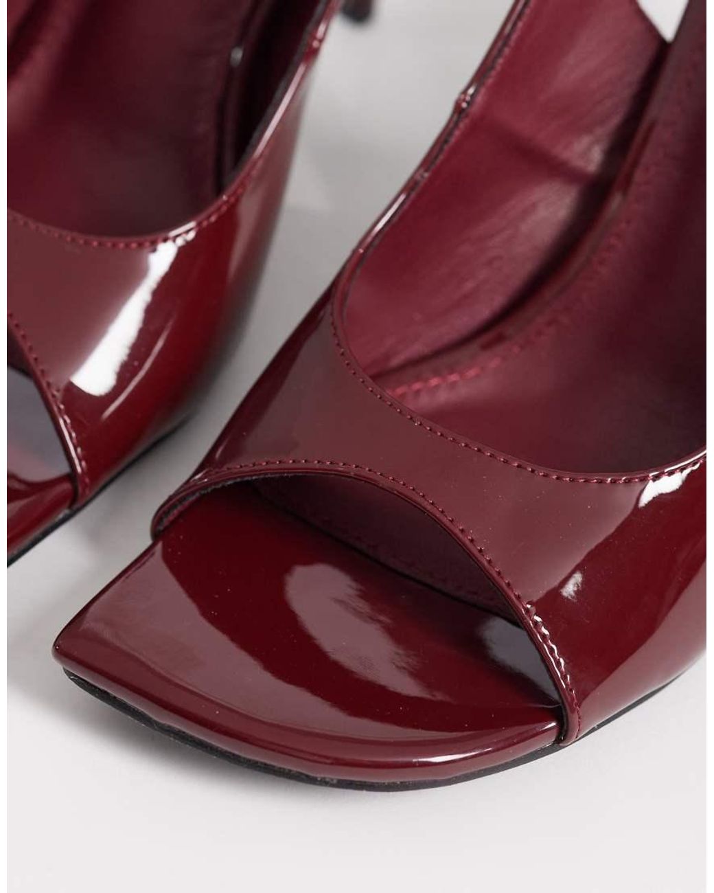 Public Desire Purple Eclipse Heeled Slingback Sandals