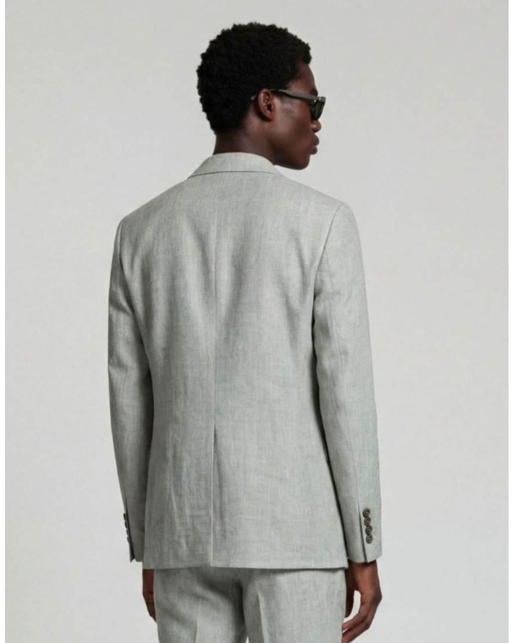 Harry Brown Gray Giacomo Slim Fit Single Breasted Suit Jacket for men