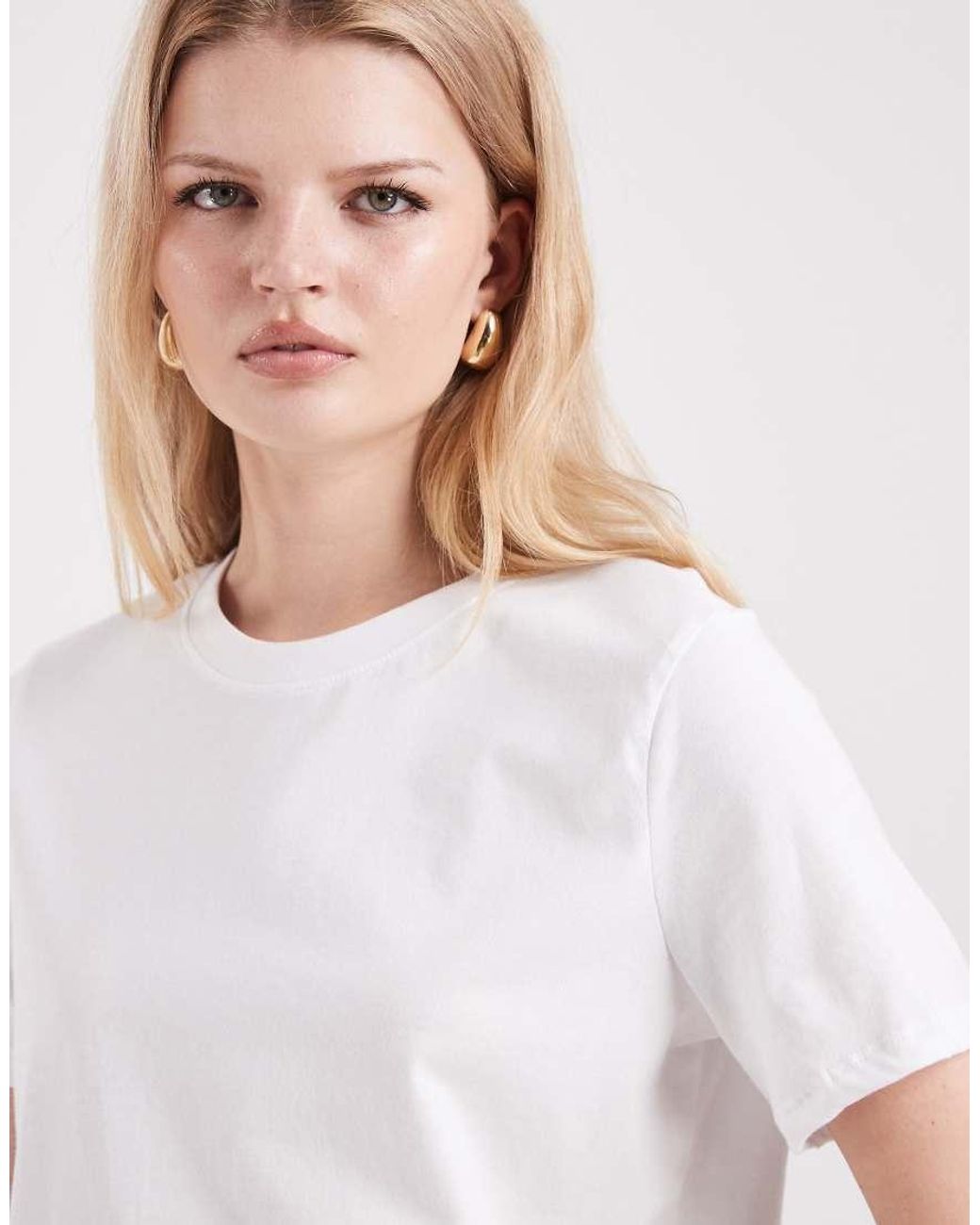 Pieces White Boxy T-Shirt