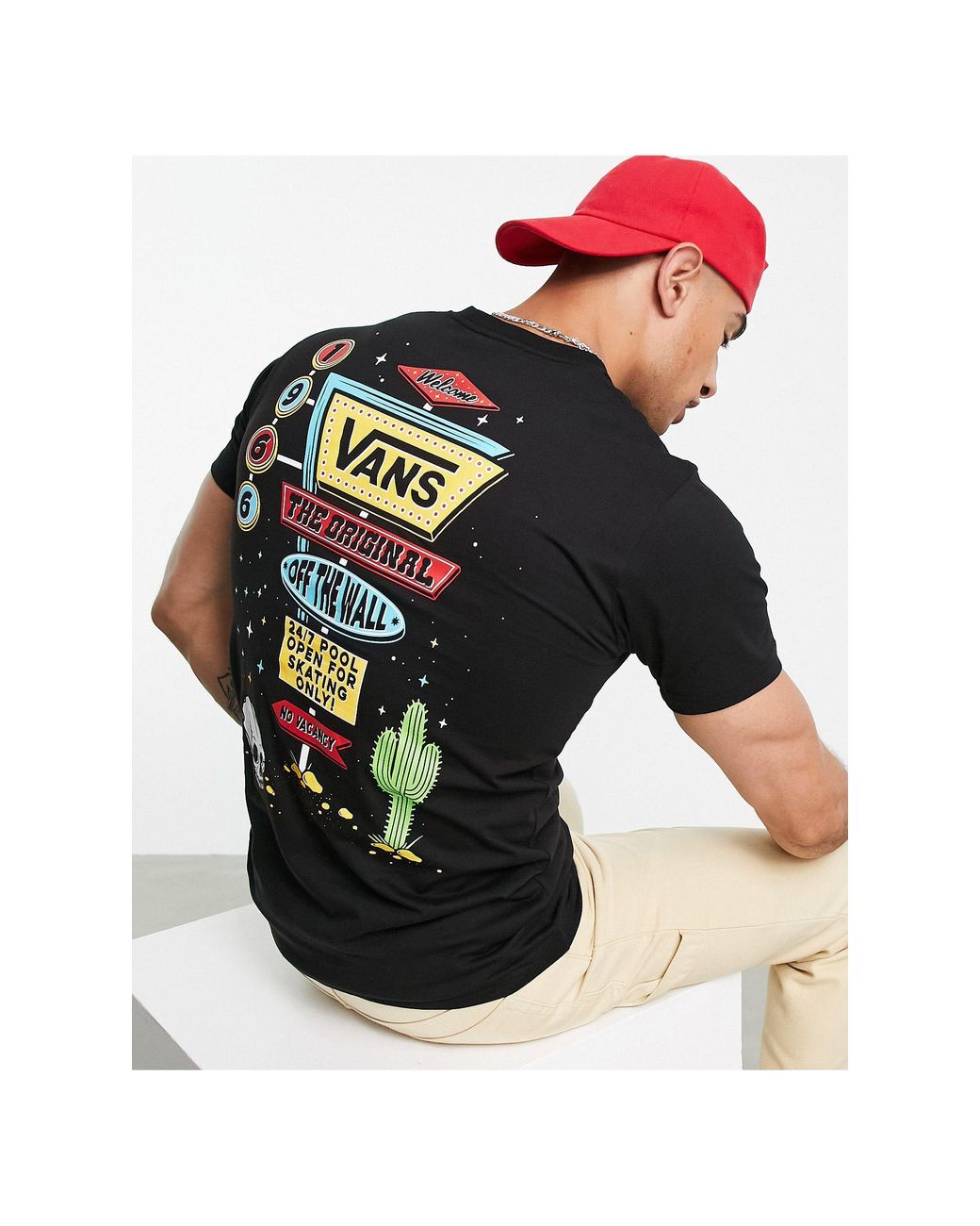 Vans Motel 1966 Back Print T-shirt in Black for Men | Lyst