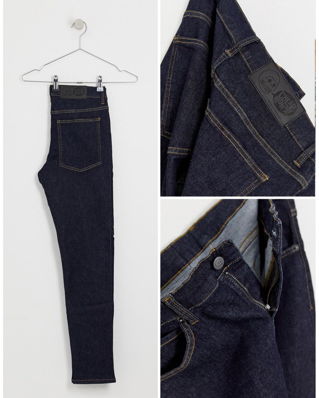 cheap monday tight real blue jeans