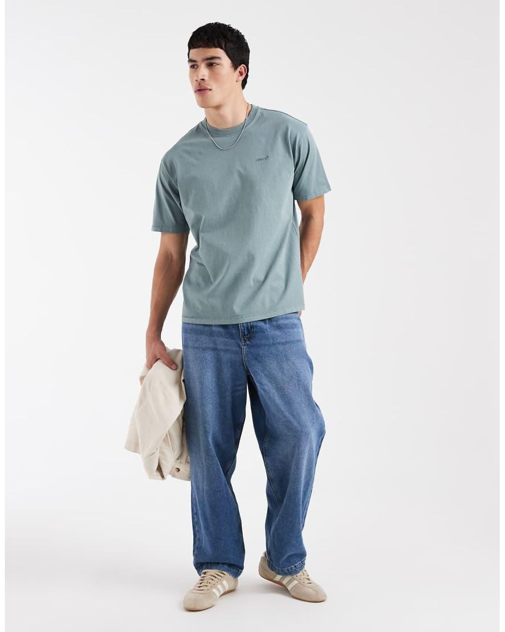 Levi's Standaard Overhemd Met Borstzak in het Blue voor heren