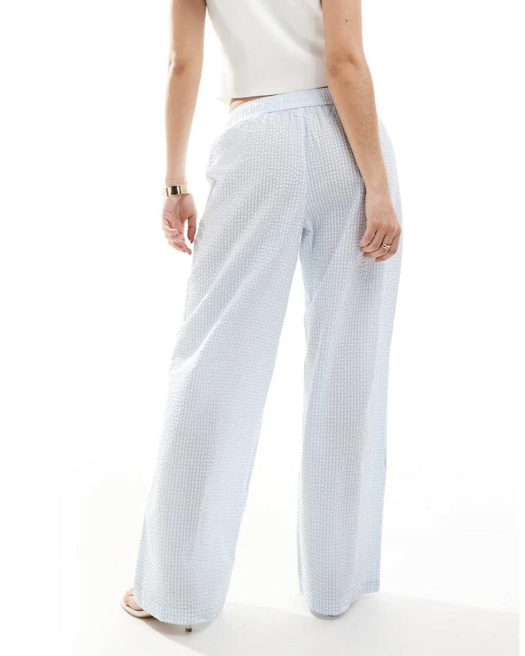Hollister Blue Low Rise baggy Pull On Trousers