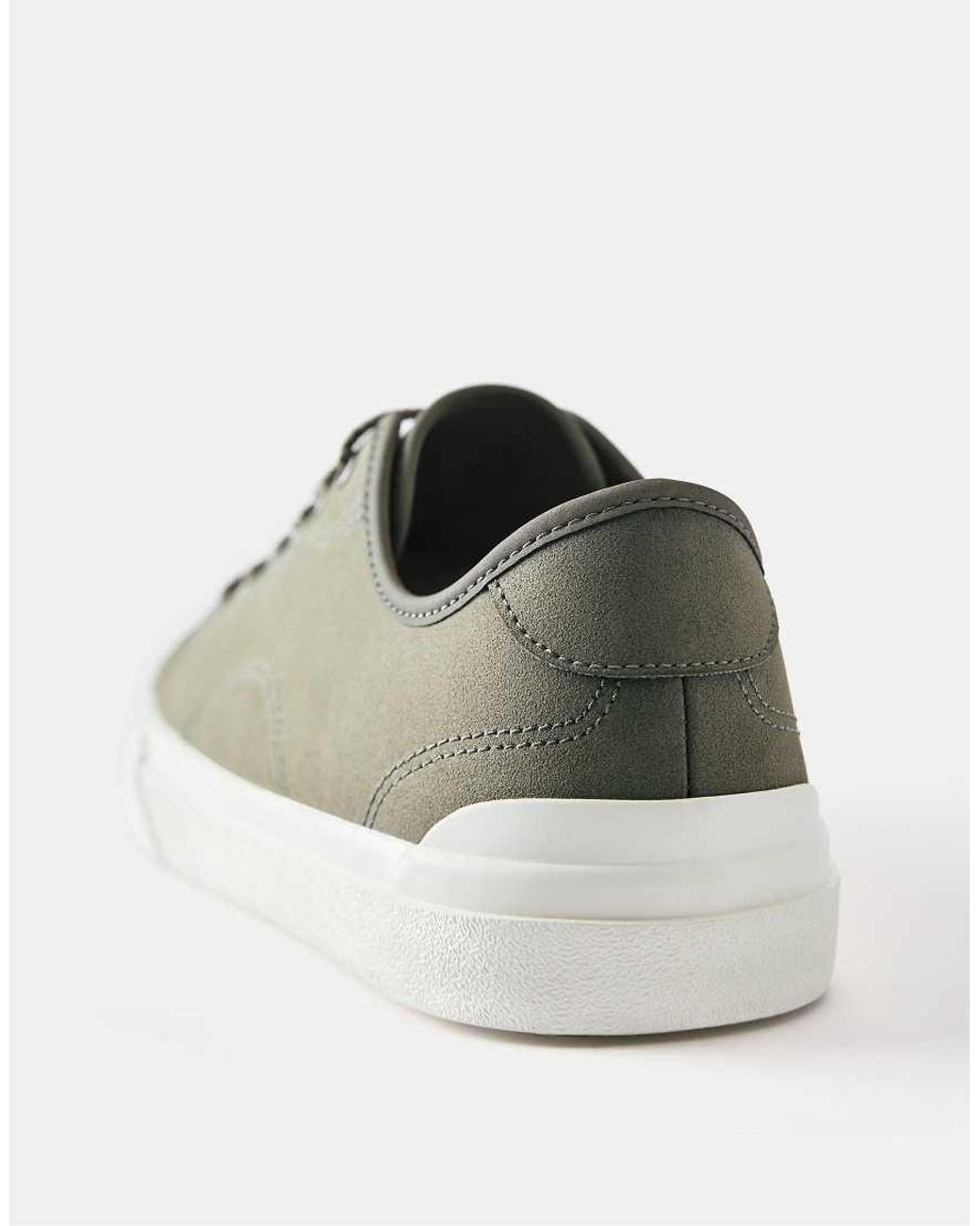Pull&Bear Green Casual Trainers With Detail for men
