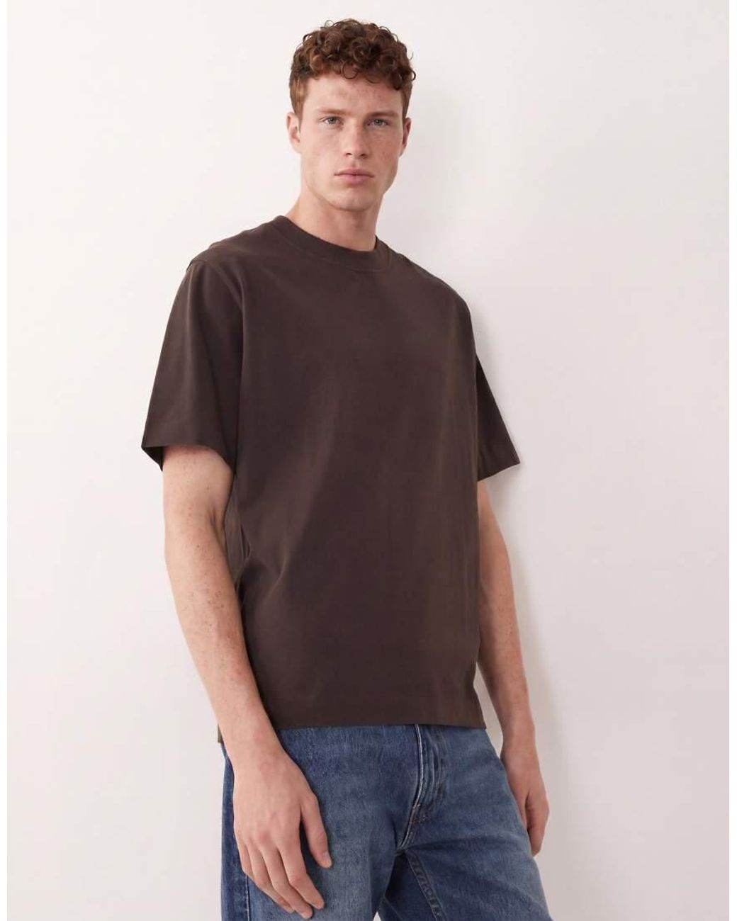 Abercrombie & Fitch Brown Heavyweight T-Shirt for men