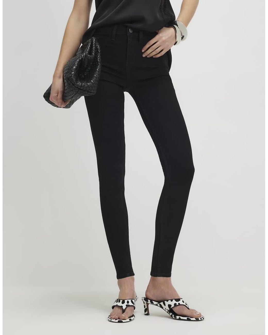 River Island Blue Mid Rise Sculpt Skinny Jeans