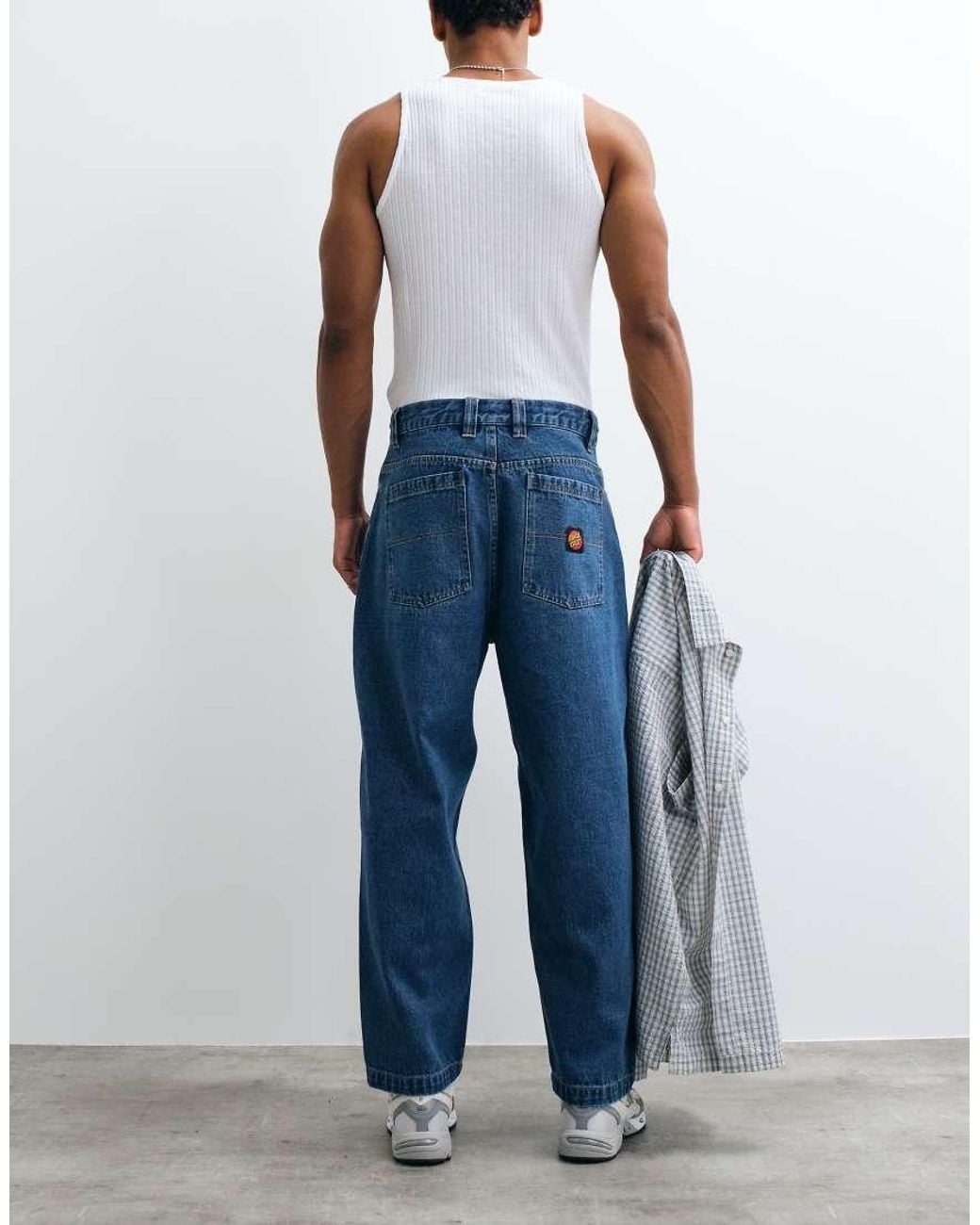 Santa Cruz Blue Loose Fit Jeans for men