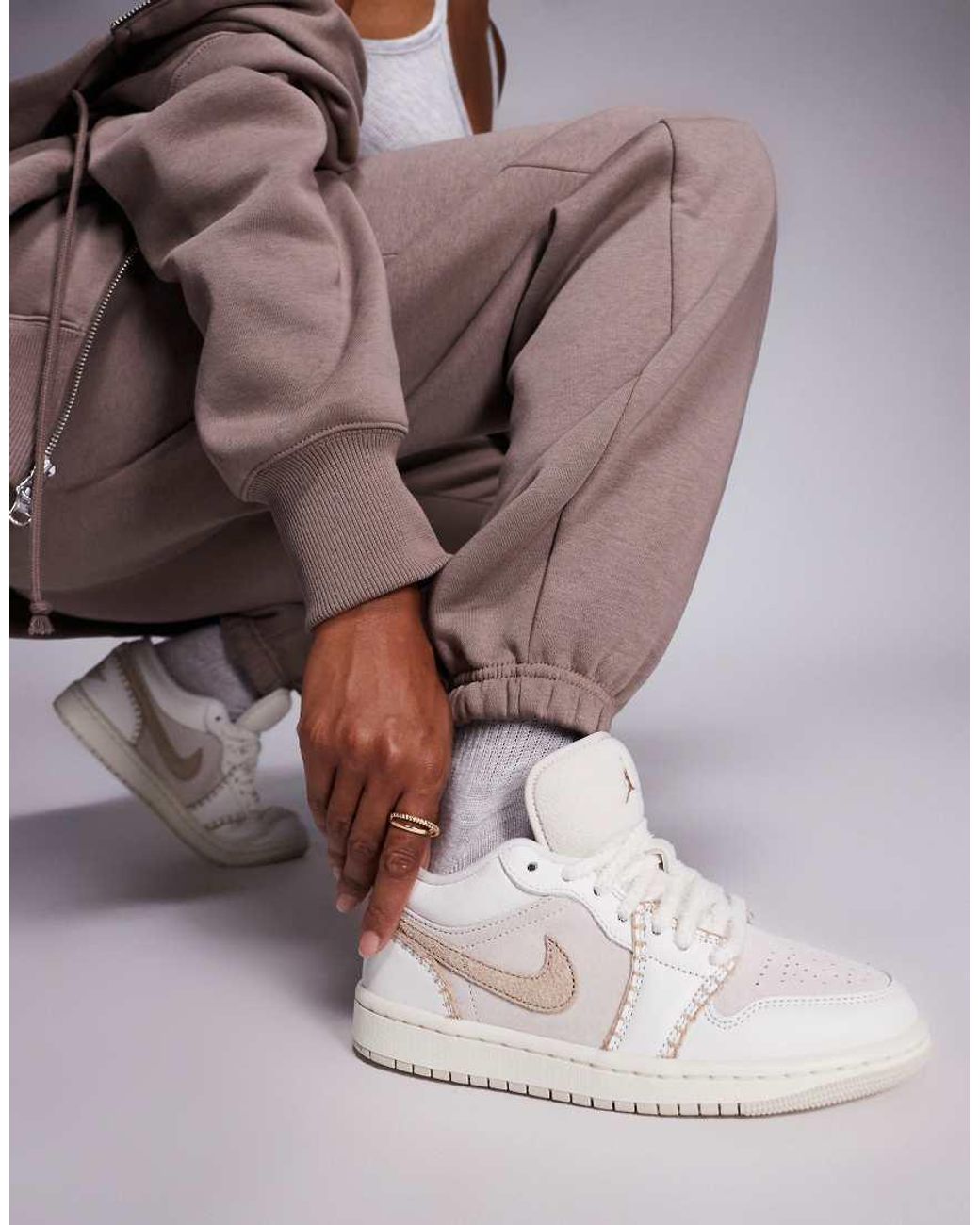 Nike Brown Nike Air 1 Low Trainers