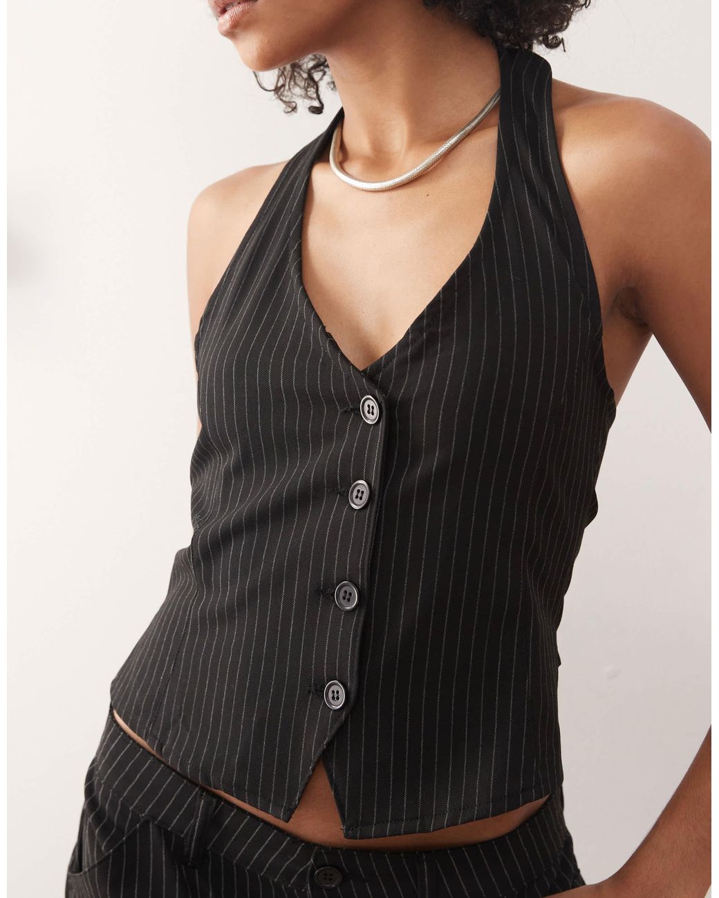 Collusion Black 90S Waistcoat