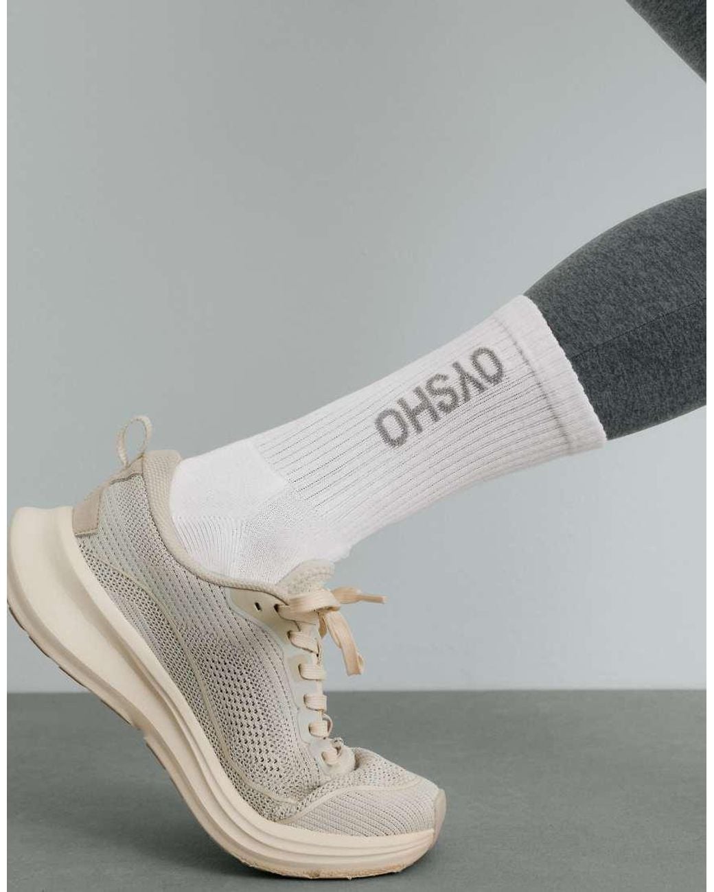 Oysho White 3 Pairs Of Cotton Blend Classic Socks