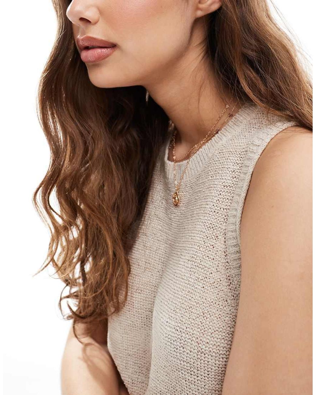 ONLY White Lightweight Knitted Tank Top