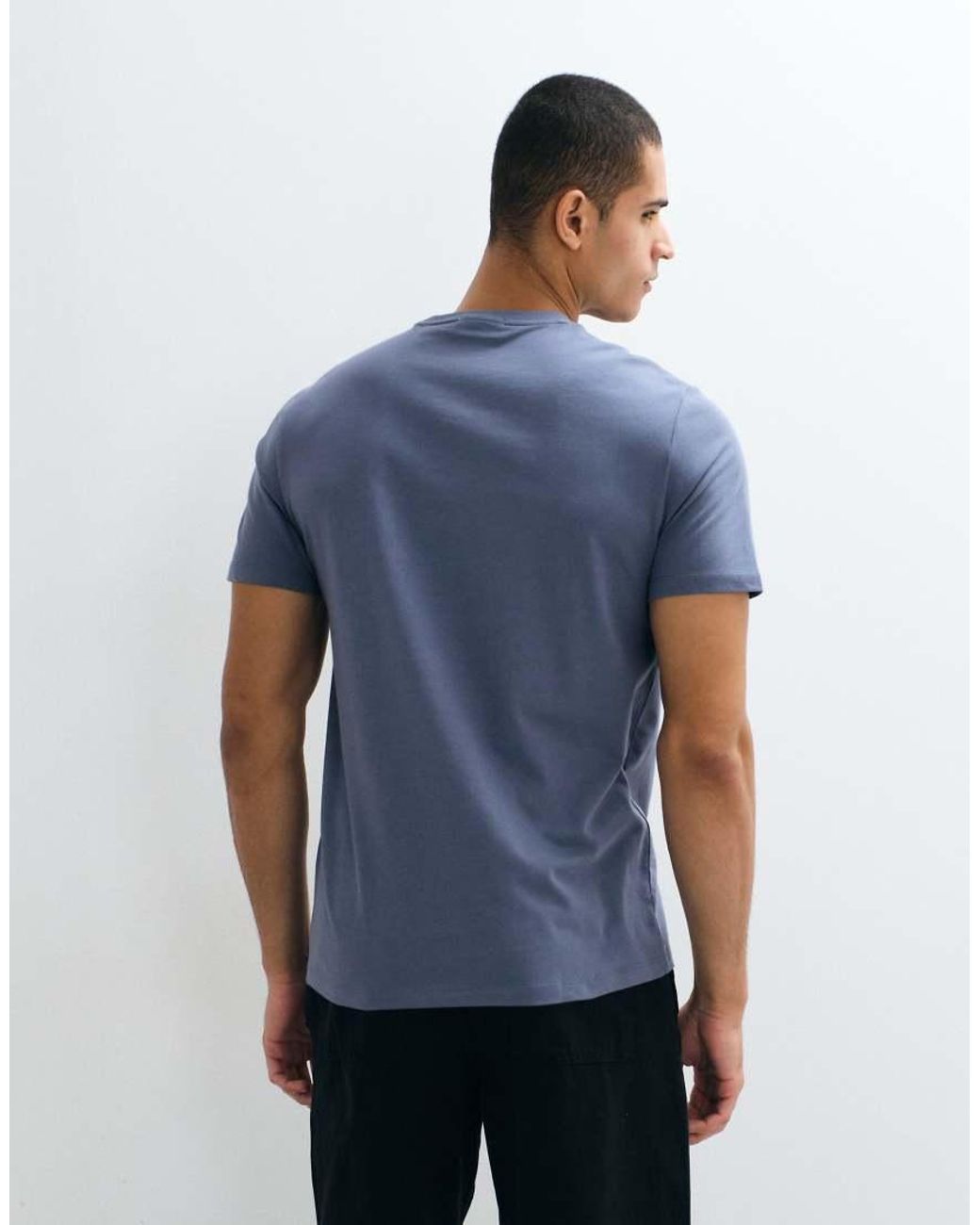 Calvin Klein Blue Classic Monogram T-Shirt for men