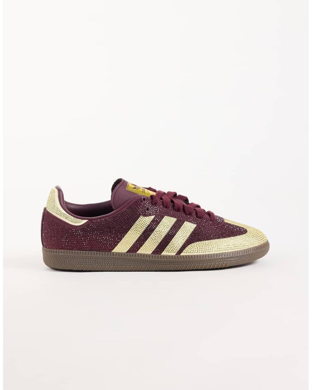 Adidas Originals Brown Samba Og Rhinestone Trainers