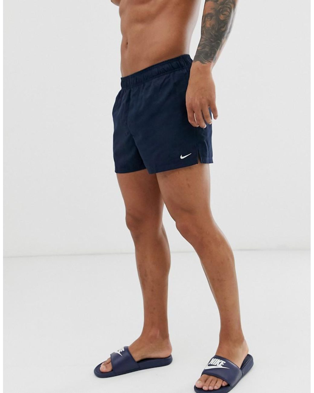 Moet Hub schreeuw Nike Nike Swim Super Short Swim Shorts in Blue for Men | Lyst