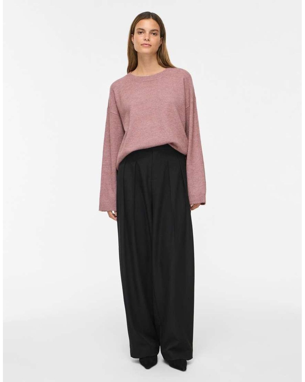 Vila Red Knitted Pullover