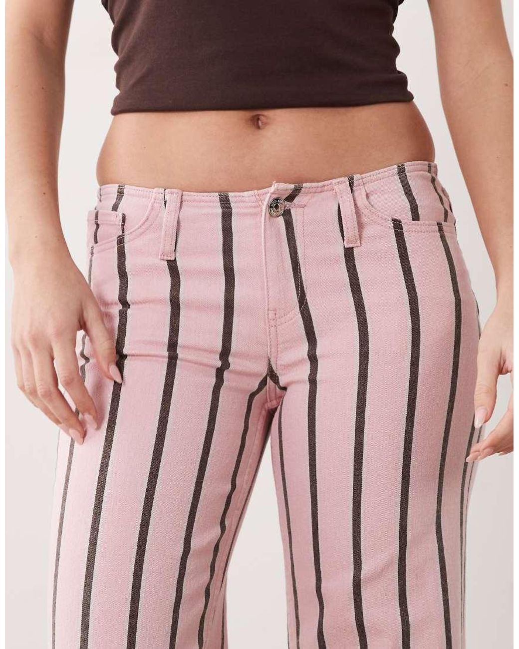 Mango Pink Teen Cotton Rich Straight Leg Jeans