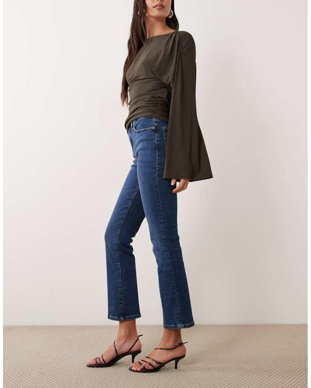 GOOD AMERICAN Blue Good Legs Straight Jeans