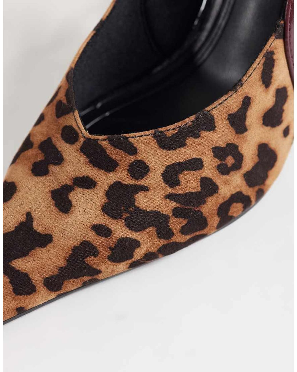 Asos Design Wide Fit Multicolor Serena Slingback Stiletto Heels