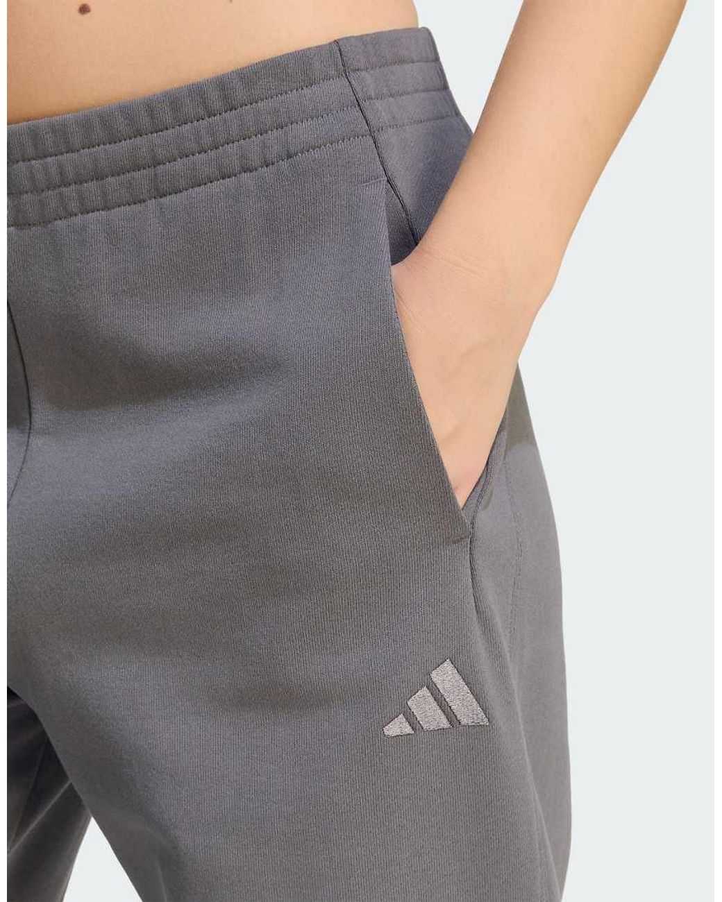 Adidas Originals Gray Adidas Kit Small Logo Barrel Pant