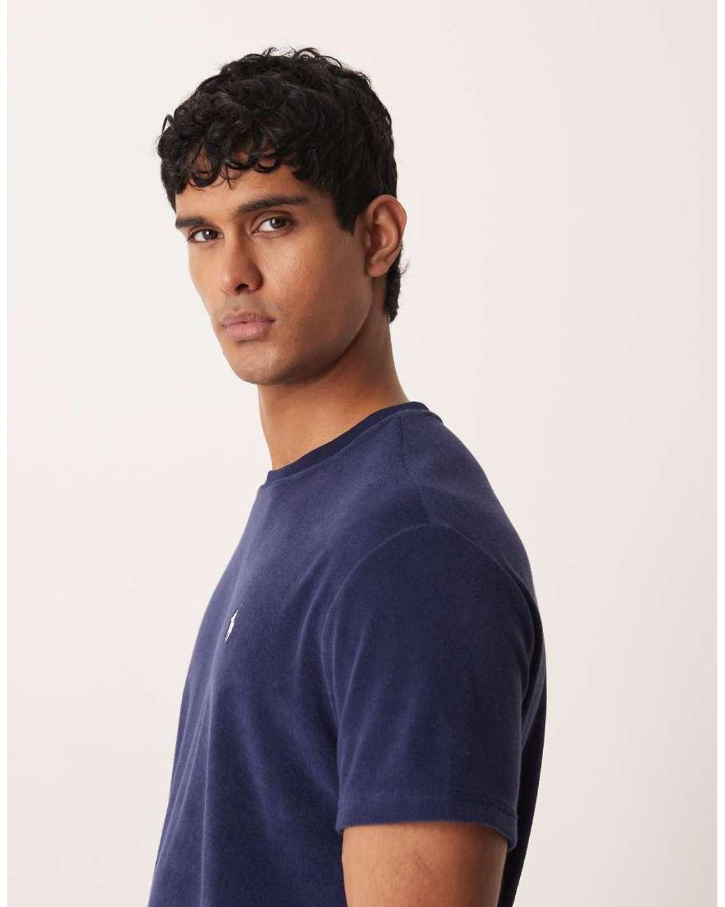 Polo Ralph Lauren Blue Icon Logo Terry T-shirt for men