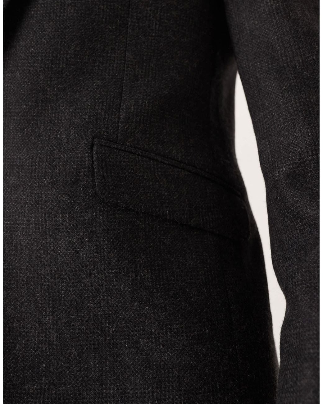 ASOS Gray Wool Blend Slim Suit Jacket for men