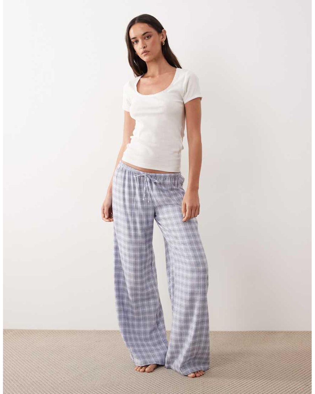 Cotton On White Cloud Soft Pyjama Flannel Trouser